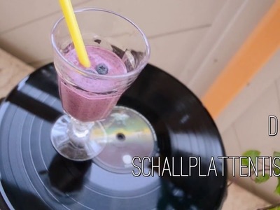 DIY |  Schallplatten-upcycling  | Tisch im Retrostil