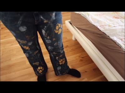 DIY: Jeans anmalen (leicht übertrieben)