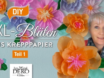 DIY: Riesige Blüten aus Krepppapier für Wanddekos selber machen Teil 1[How to] | Deko Kitchen