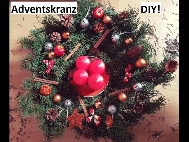 Adventskranz DIY | Bastelanleitung | Dekoration | Weihnachten | Weihnachtsdeko | Tinker yourself