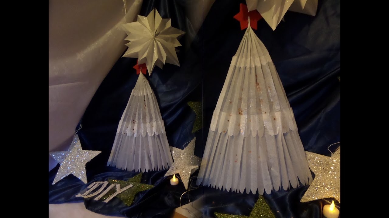 DIY: Hänge Weihnachtsbaum aus Butterbrotpapier BASTELN  by kekaplauderei