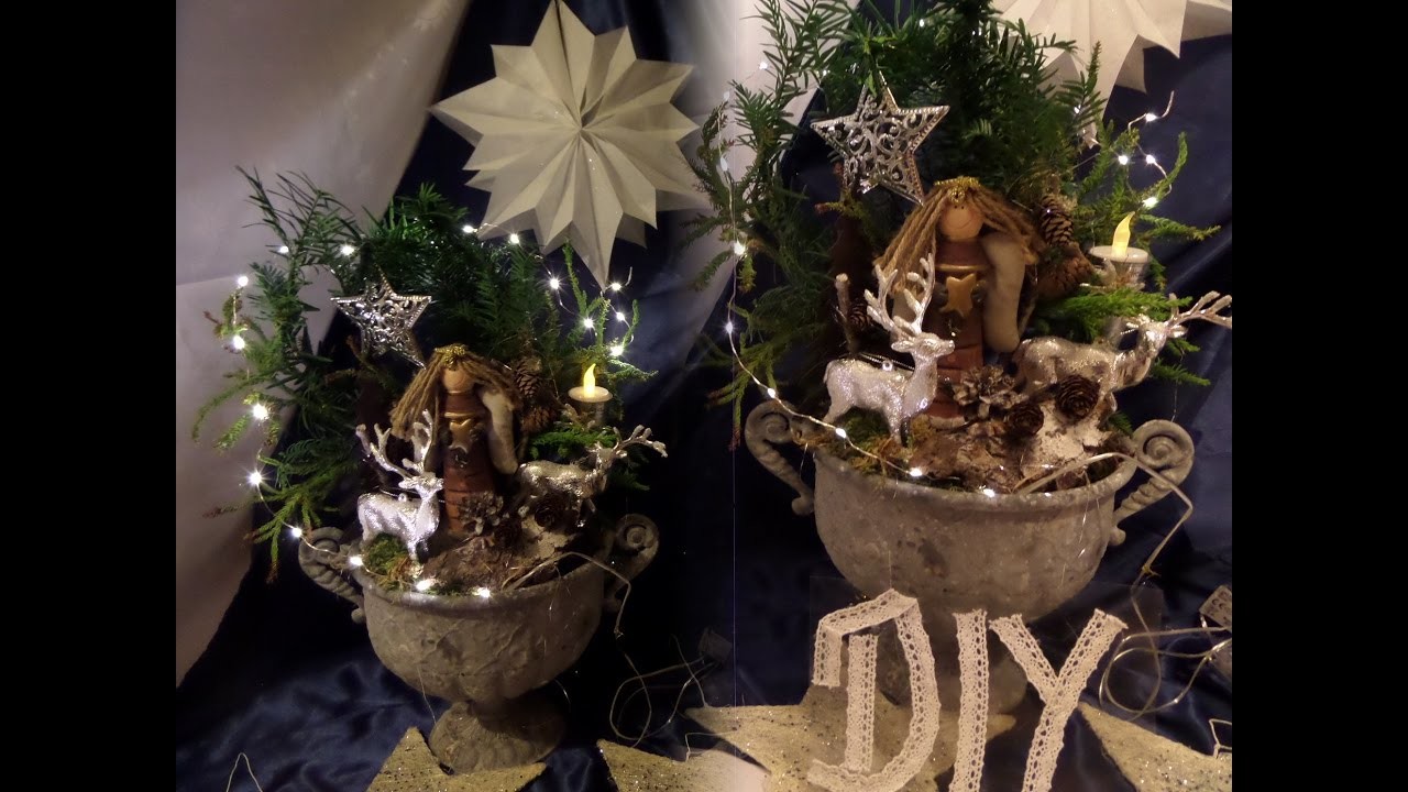 DIY: SCHNELLE , Winter Weihnachts DEKO SELBER MACHEN; Upsycling- by kekaplauderei