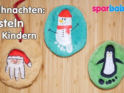 DIY Weihnachten basteln mit Kindern - Salzteigbilder