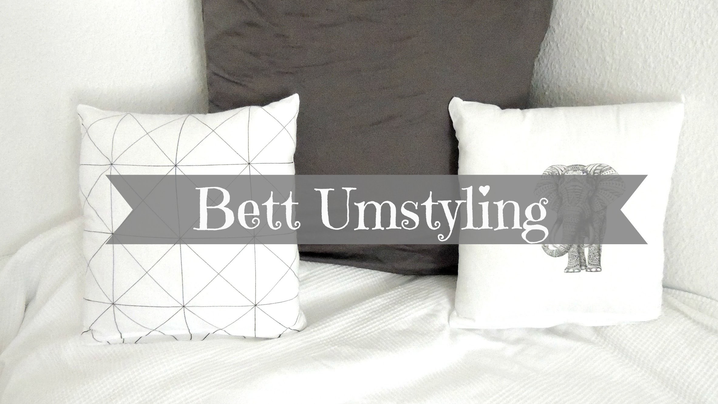 Bett Umstyling + DIY Kissenbezüge