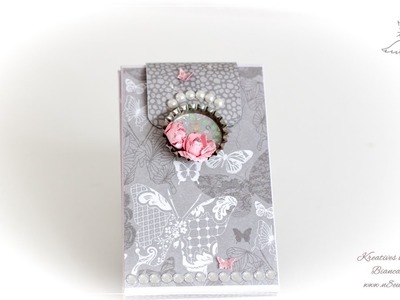 Craft-Update: Ganz kleines Minialbum mit Hilfe des Pillow-Punch-Boards