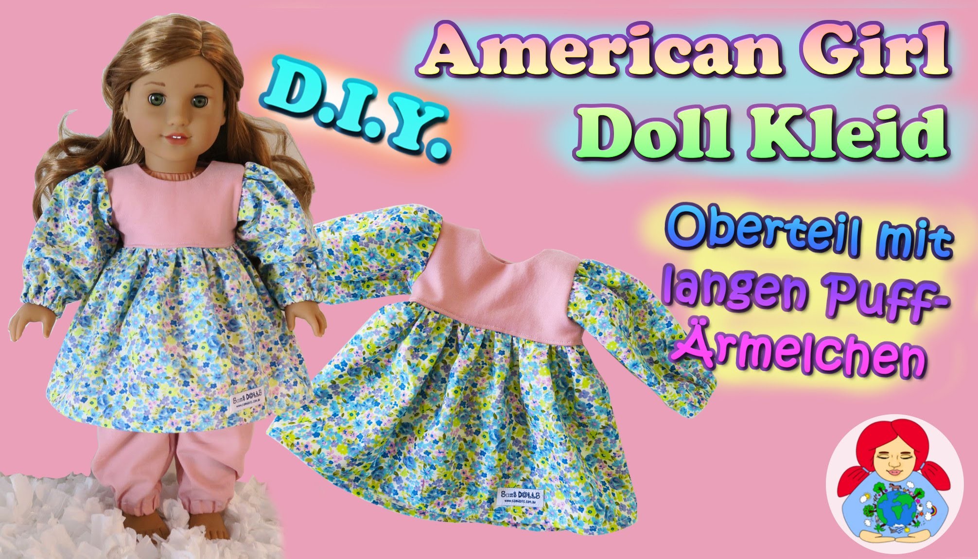 DIY | Puppenkleid Oberteil mit langen Puffärmelchen selber nähen • Sami Doll Tutorials