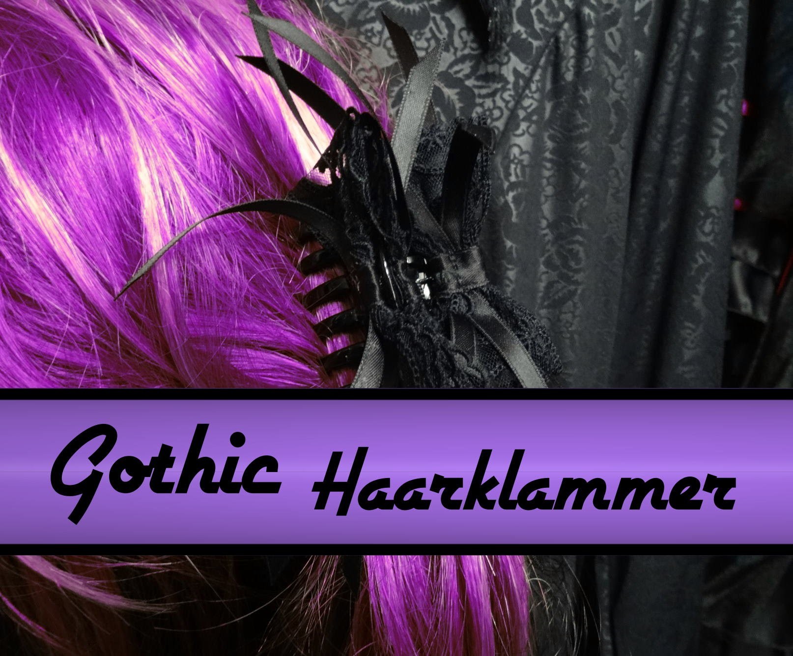 DIY - Do it yourself for Goths - Tutorial - Haarklammer pimpen