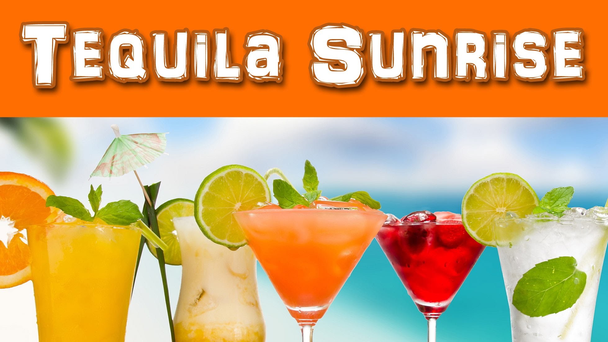 Tequila Sunrise - Bloodshoot Eyes - Cocktail Mix Tutorial DIY