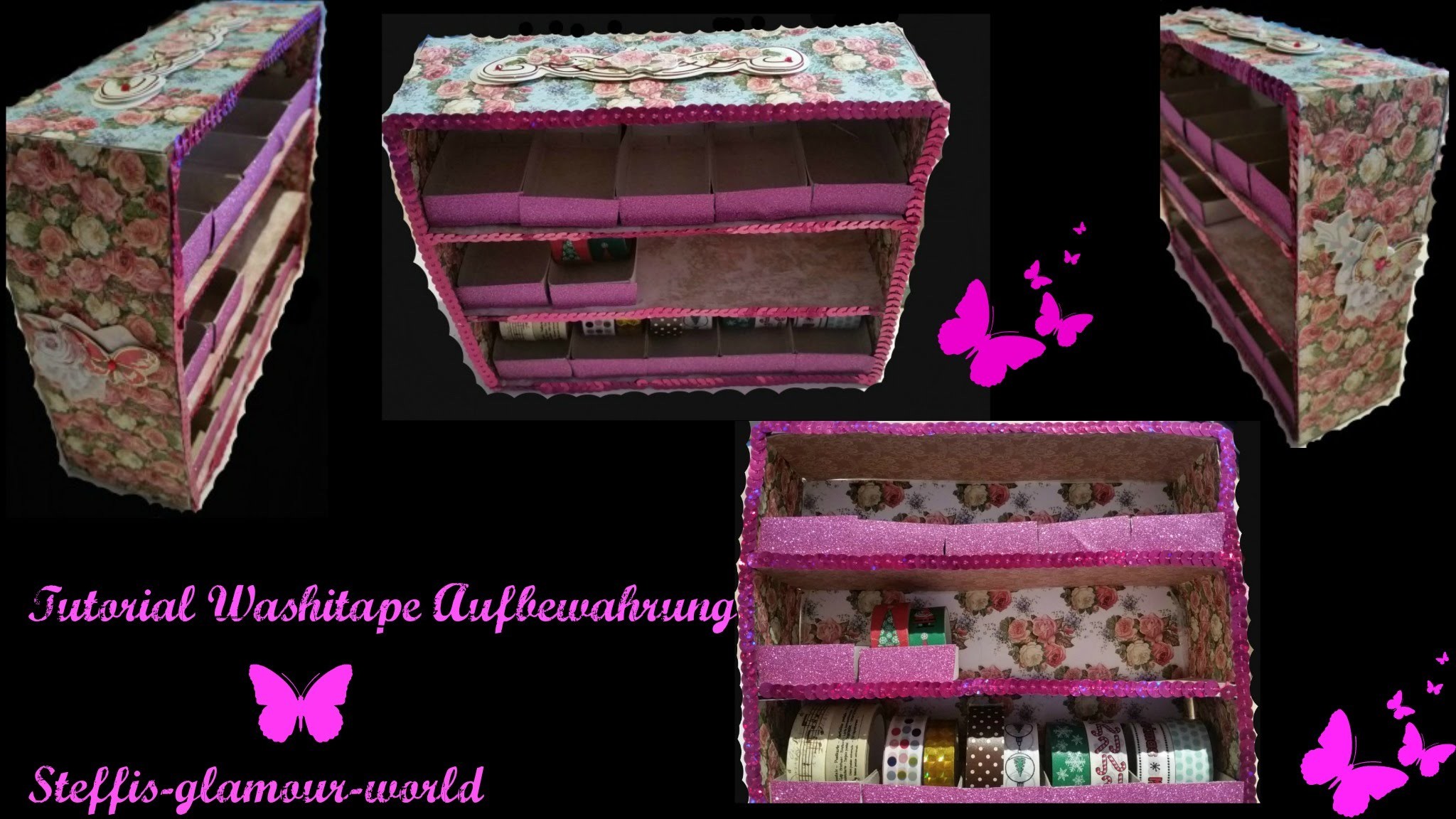 Tutorial. Anleitung ,Washi tape Aufbewahrung DIY Aufbewahrung Selber machen