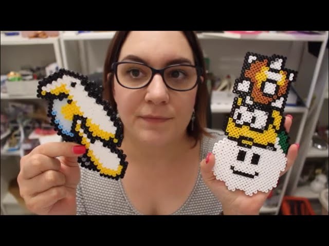 DIY: Bügelperlen Motive Yoshi's Island DS Lakitu mit Wurfgeschoss, Fleeper und Bumpty