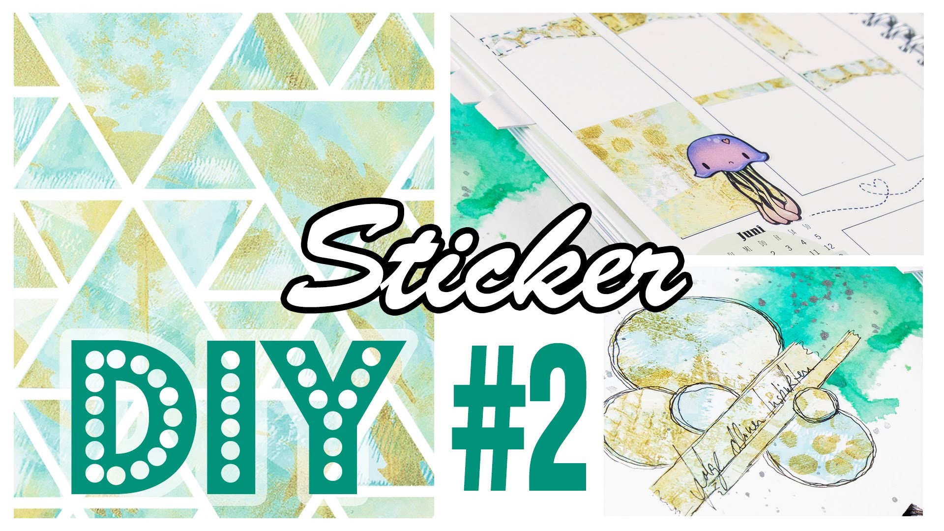[DIY] Sticker selbermachen #2 | Gelli Plate Monoprint