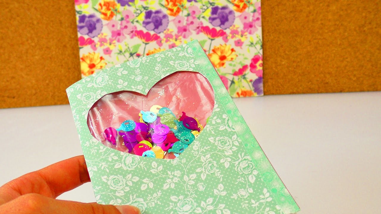 DIY Schüttelkarte mit Konfetti | Geburtstagskarte mit tollem Effekt selber machen | Überraschung