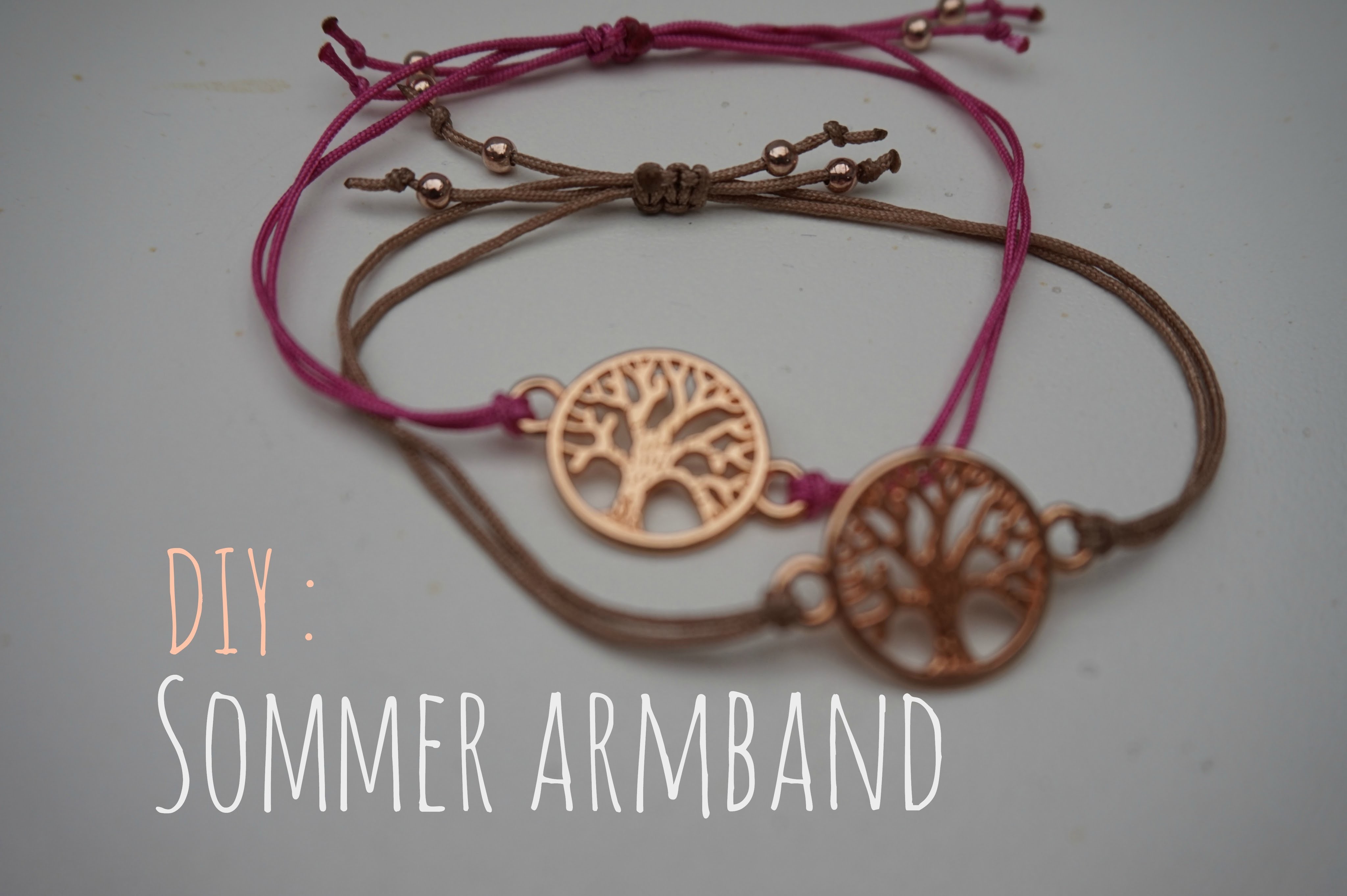 ♡ DIY Sommer Shambella Armband