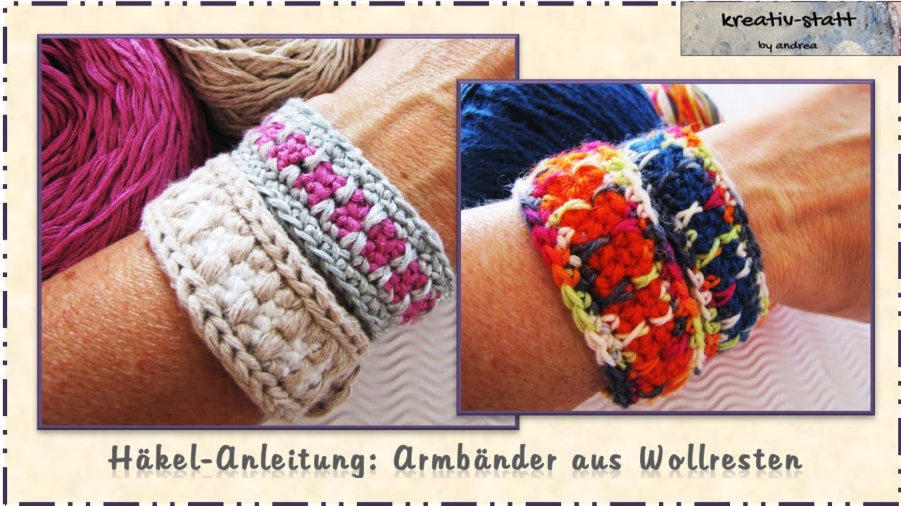 Häkeln - Anleitung Armbänder. Crochet - Pattern Bracelet