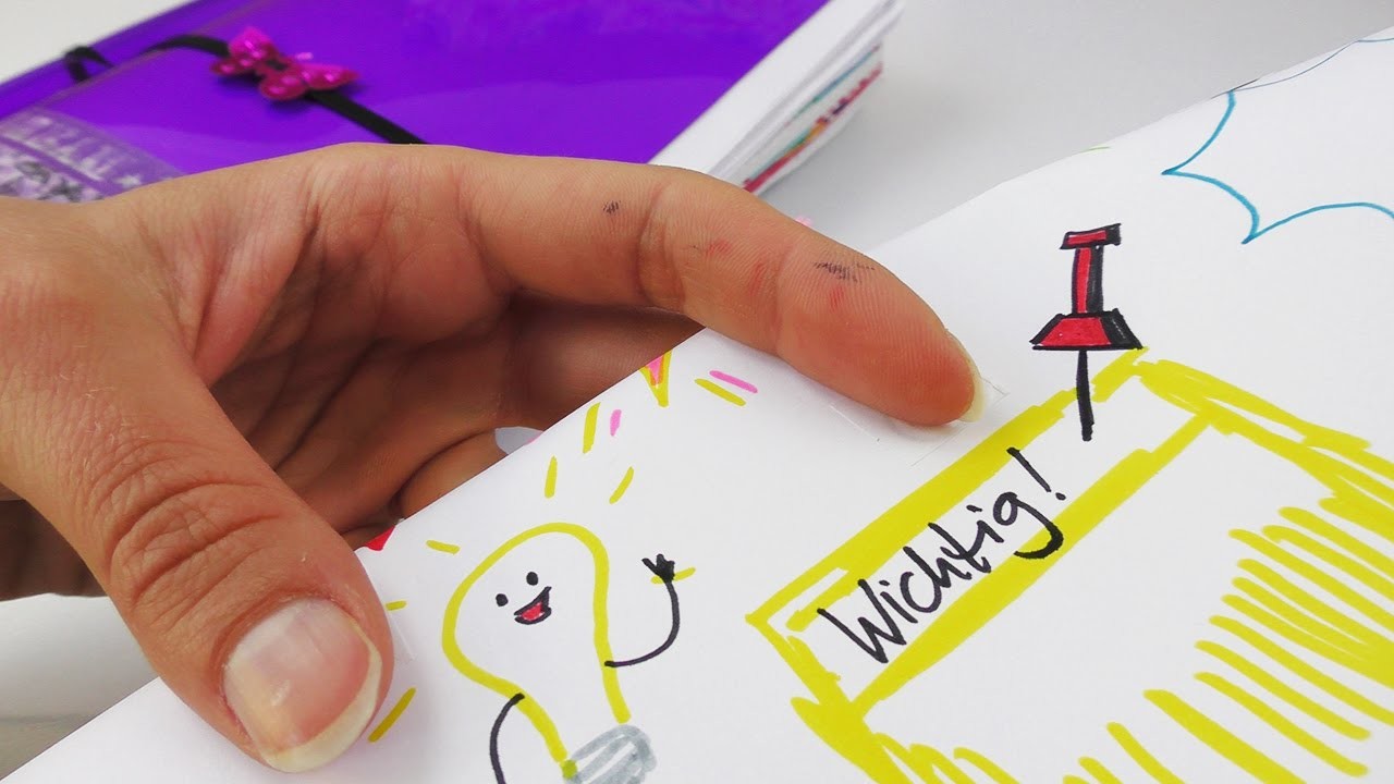 Filofax DIY Idee | Wie kann man sich Termine hervorheben? 7 kleine Malereien im Filofax | Einfach