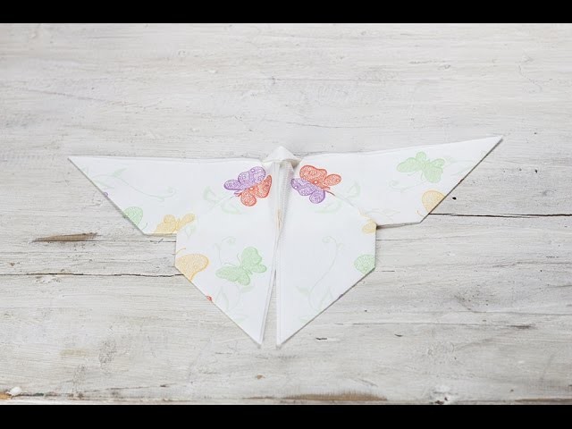Servietten falten "Schmetterling" - Mank Designed Paper Products