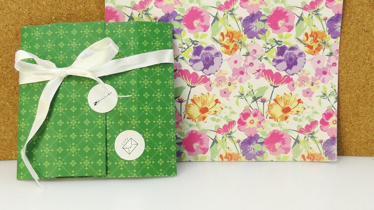 DIY Karte & Schachtel in einem | Coole Geschenk Verpackung einfach selber machen | Idee Geburtstag