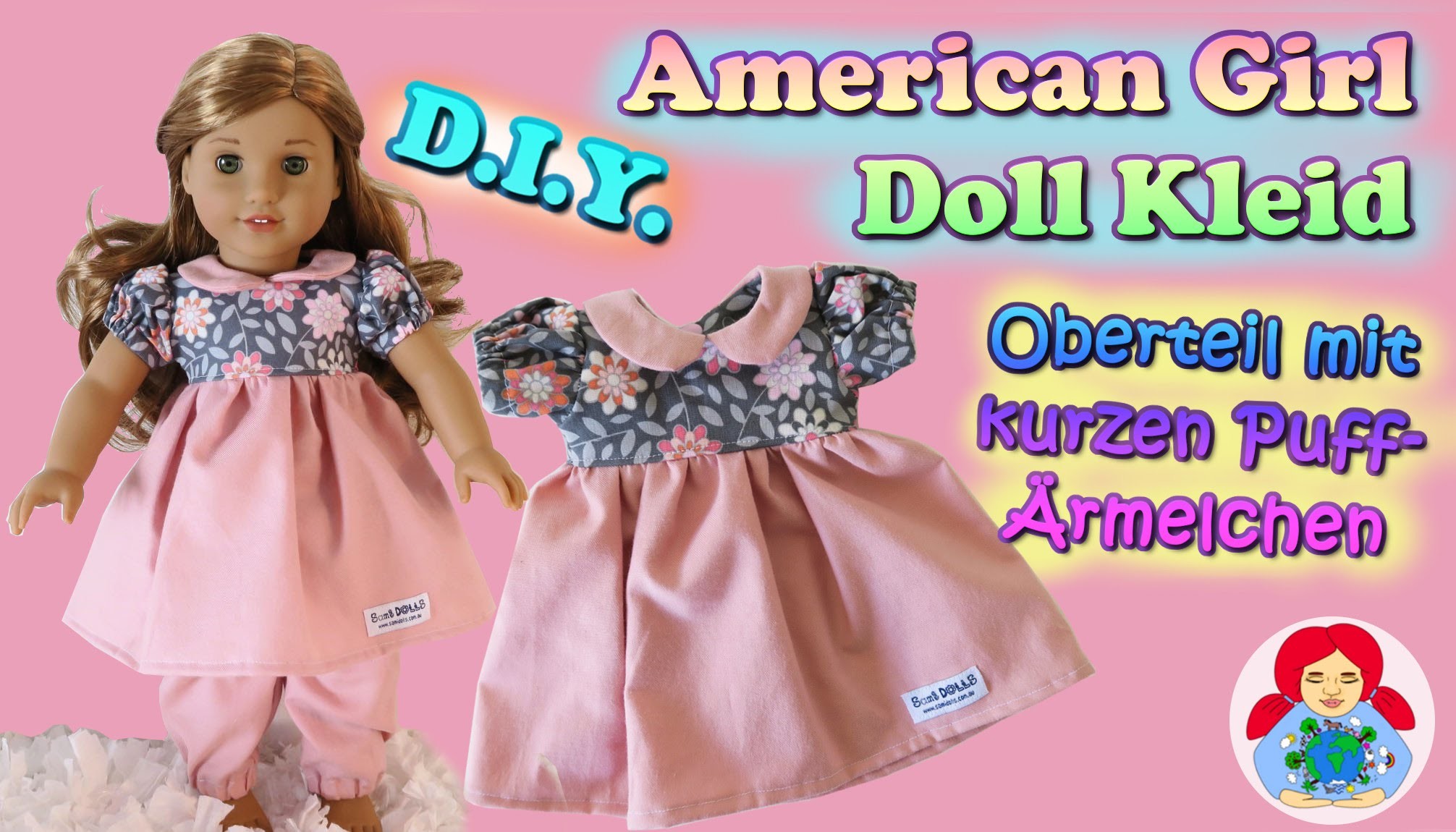 DIY | Puppenkleid Oberteil mit kurzen Puffärmelchen selber nähen • Sami Doll Tutorials