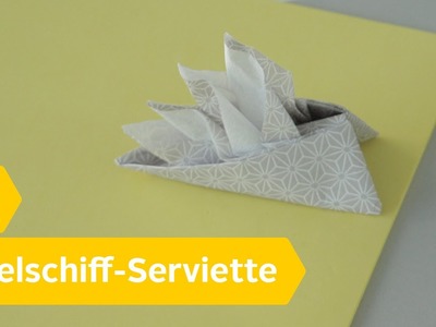 Servietten falten: Das Segelschiff – DIY Anleitung | Roombeez – powered by OTTO