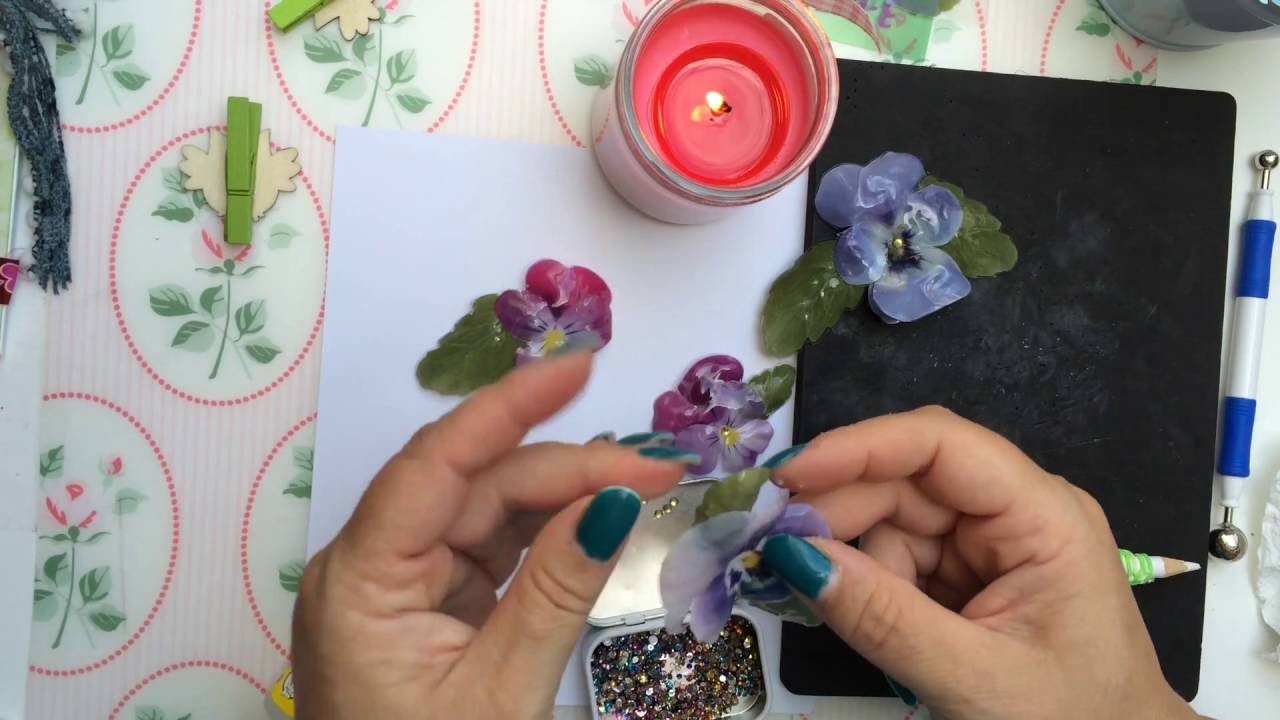 DIY 3D Folien Zauber Blüten