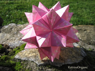 Origami ★ Stella Rhombica ★ Kusudama