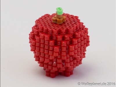 Perler Bead 3D Apfel