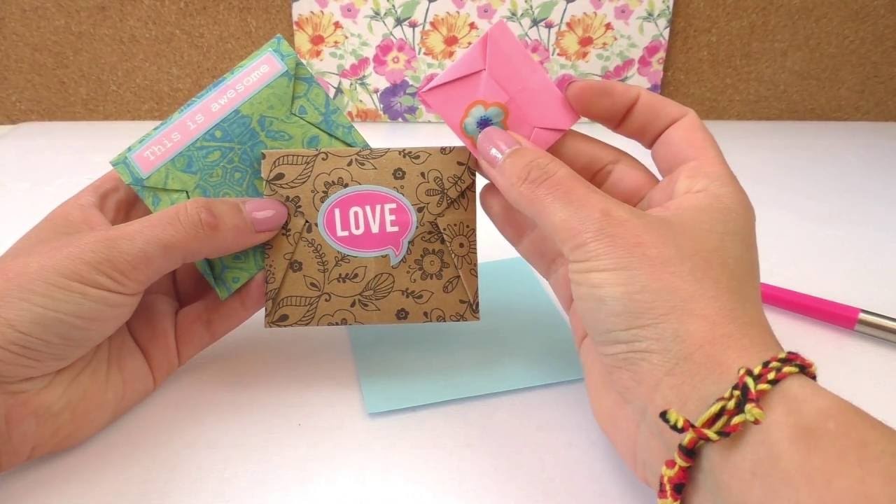 Einfachen Briefumschlag falten | Coole Origami Idee | Nachricht & Überraschung | Selbstschließend