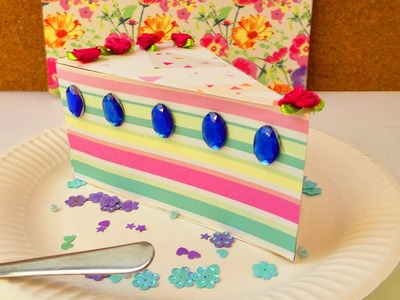 Wunderschönes Tortenstück als Geschenk Box | Aufbewahrung für Geburtstags Überraschungen | Party