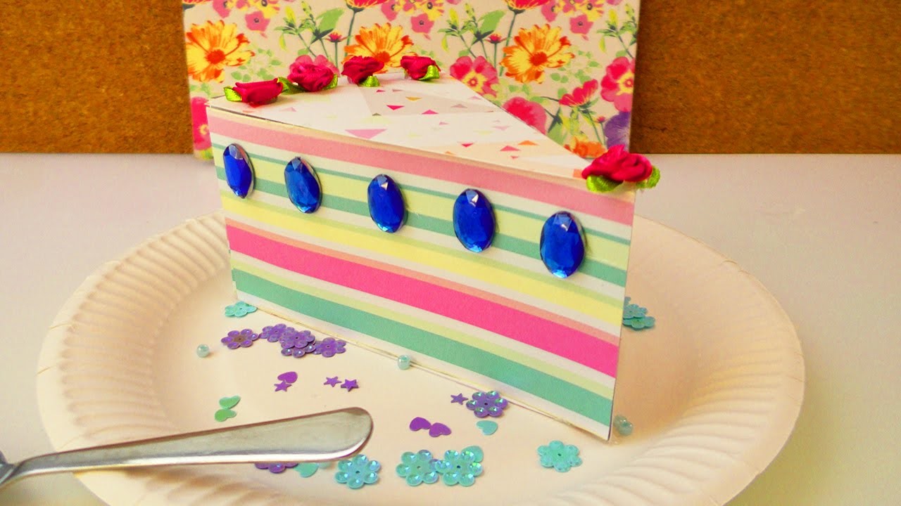 Wunderschönes Tortenstück als Geschenk Box | Aufbewahrung für Geburtstags Überraschungen | Party