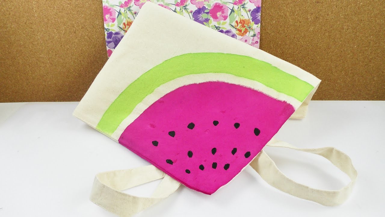 DIY Wassermelonen Tasche 