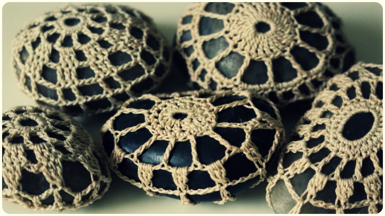 Steine umhäkeln * DIY * Crochet Stones [eng sub]