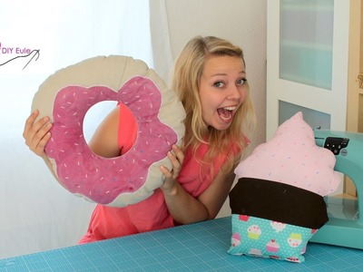 Cupcake & Donut Kissen nähen – DIY Eule