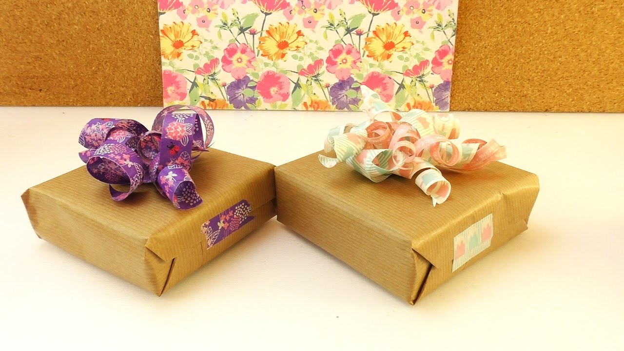 DIY Washitape Geschenk Schleifen | Schöne Deko Idee für Geschenke | Einfach & schnell mit Washi Tape