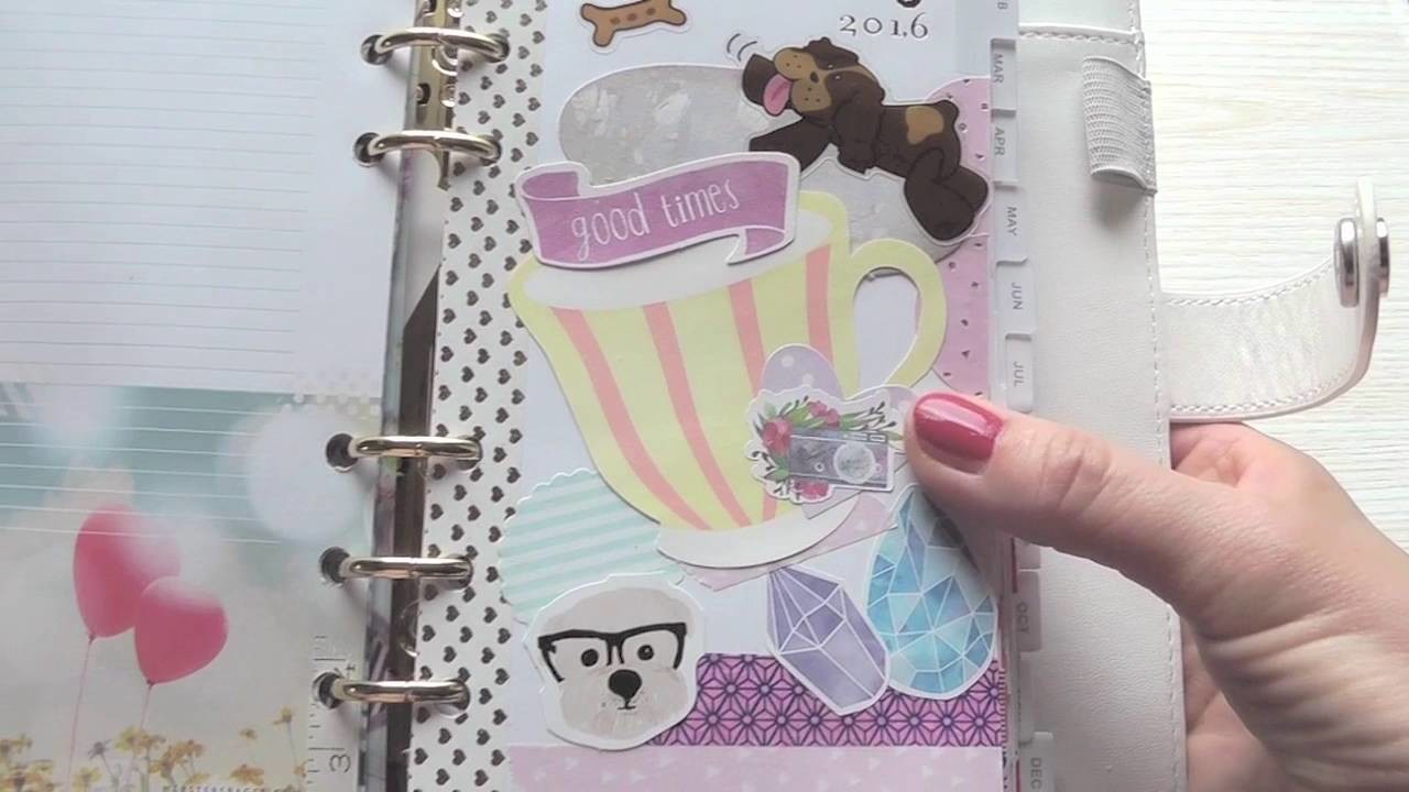 Kalender gestalten ♥ Planner SetUp | Webster's Pages Color Crush Lilac Stripes I DIY Divider I Flip
