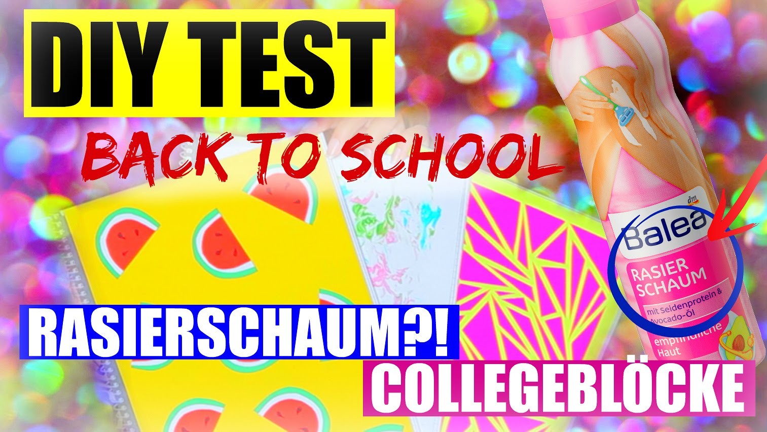 DIY BACK TO SCHOOL TEST: RASIERSCHAUM & COLLEGEBLOCK | SofiaBeautyCafe
