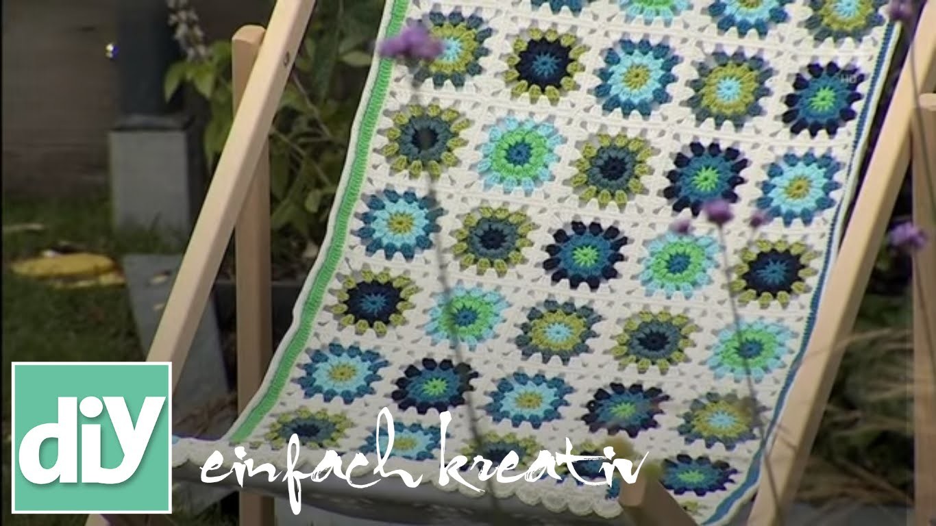 Liegestuhlbezug aus Granny Squares | DIY einfach kreativ