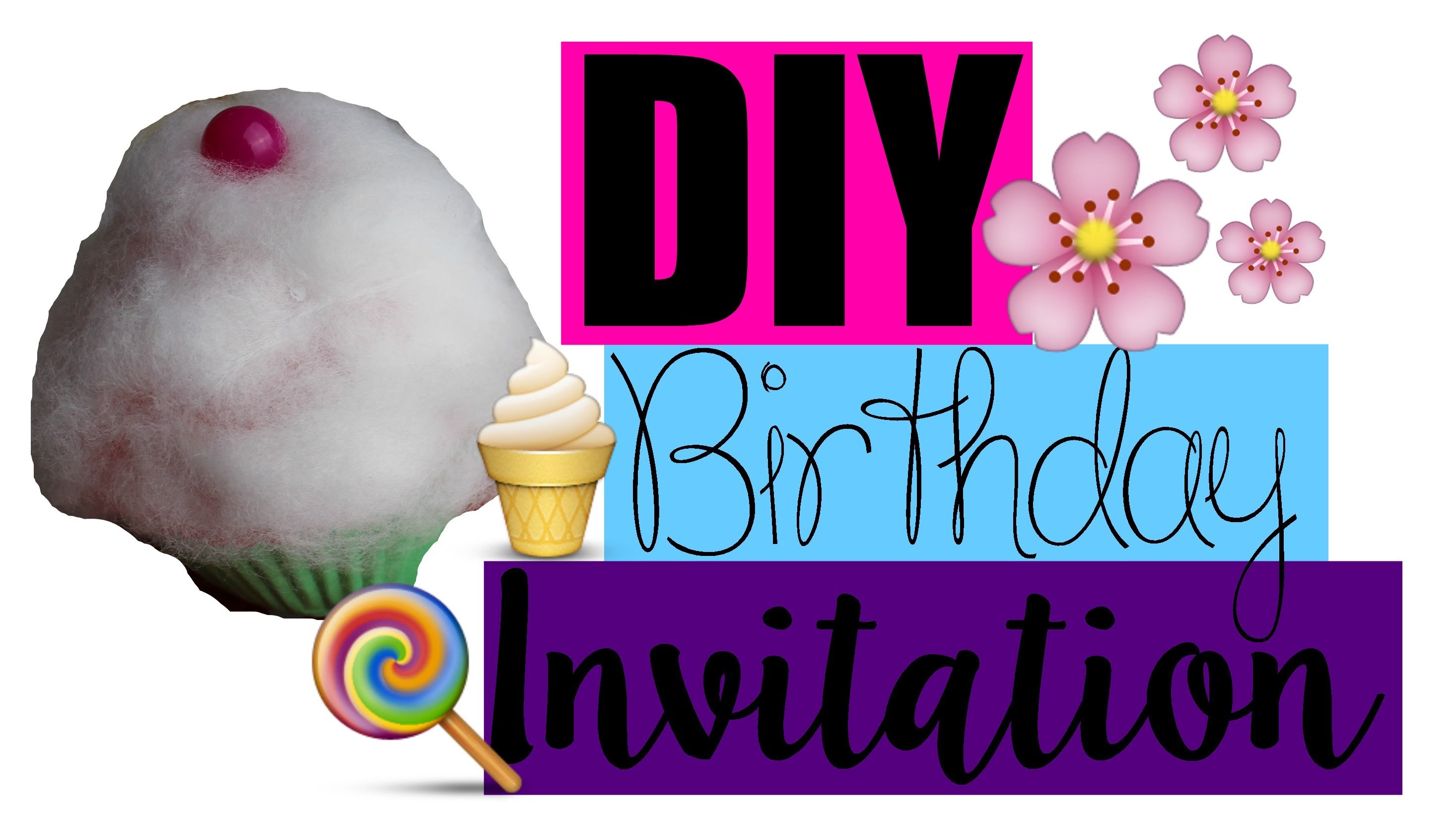 DIY Birthday INVITATION | Cupcake Style | MyLifestyle ♥