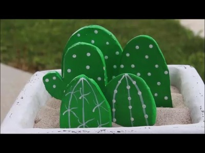 DIY: Kaktus aus Modelliermasse - Pflanzen für den schwarzen Daumen