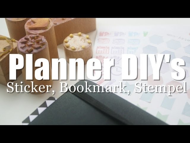 3 Planner. Filofax DIY's | Stempel, Magnetic Bookmark, Sticker