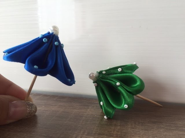 DIY Miniatur Sonnenschirm. Regenschirm, Basteln mit und für Kinder