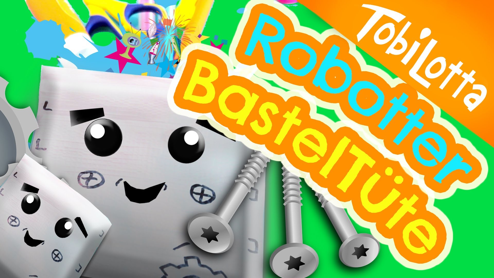 Roboter Stiftetüte basteln DIY back to school Bastelidee Kinder | Tobi Lotta & CuteBabyMiley