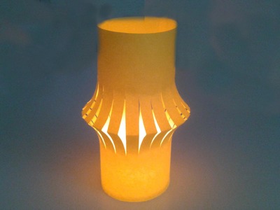 Windlichter als schöne Tischdeko selber basteln – DIY Lampion selbst machen – Teelichter falten