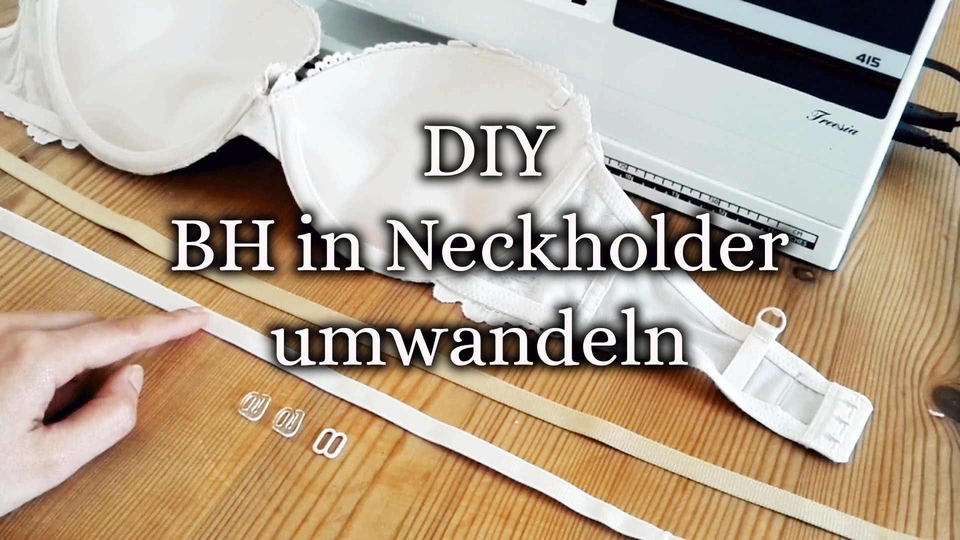 BH in Neckholder verwandeln DIY