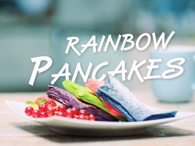 Rainbow Pancake Rezept: Backe bunte Pfannkuchen in Sternform