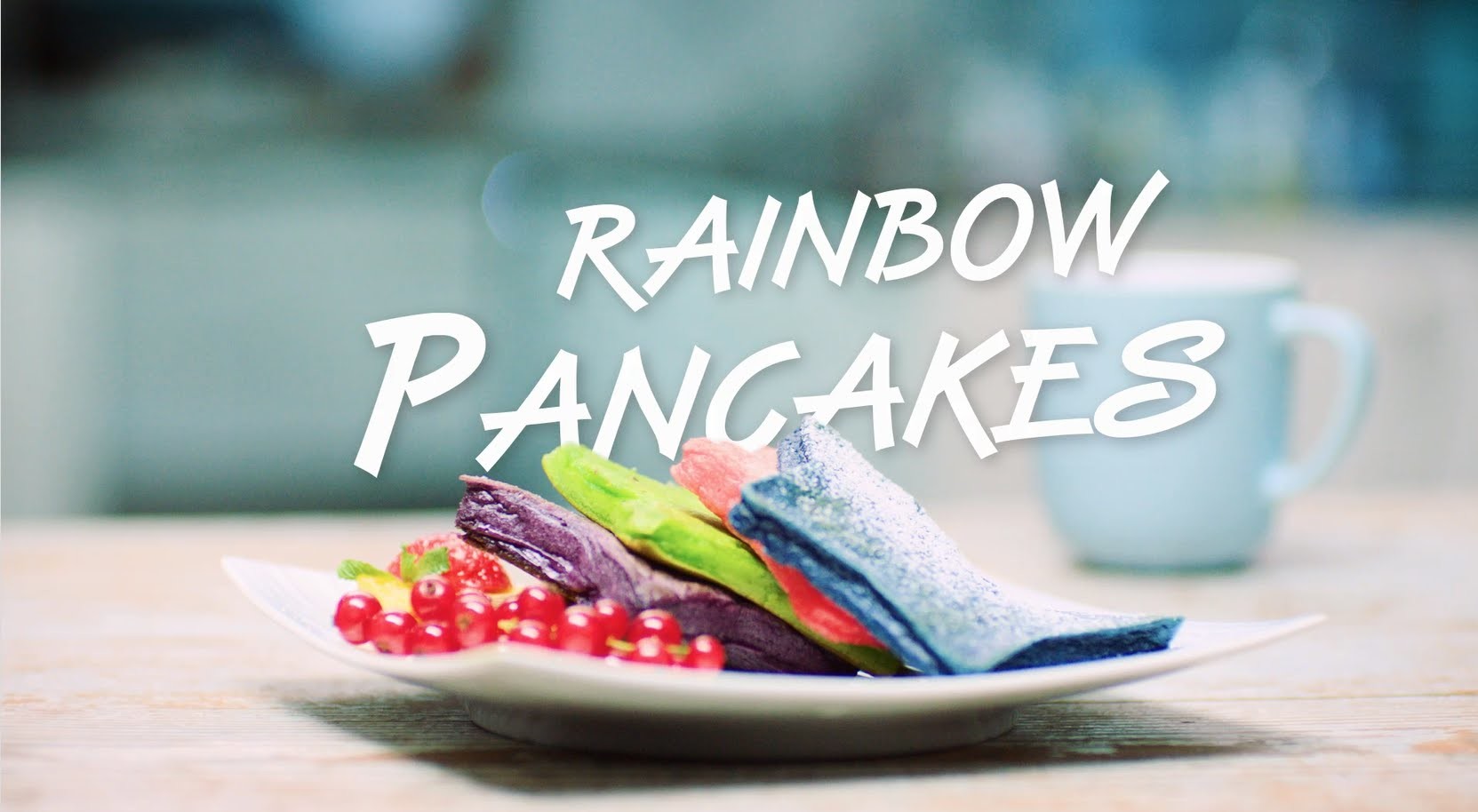 Rainbow Pancake Rezept: Backe bunte Pfannkuchen in Sternform
