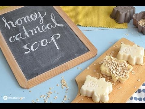 DIY Honey Oatmeal Soap - Honigbären Seife