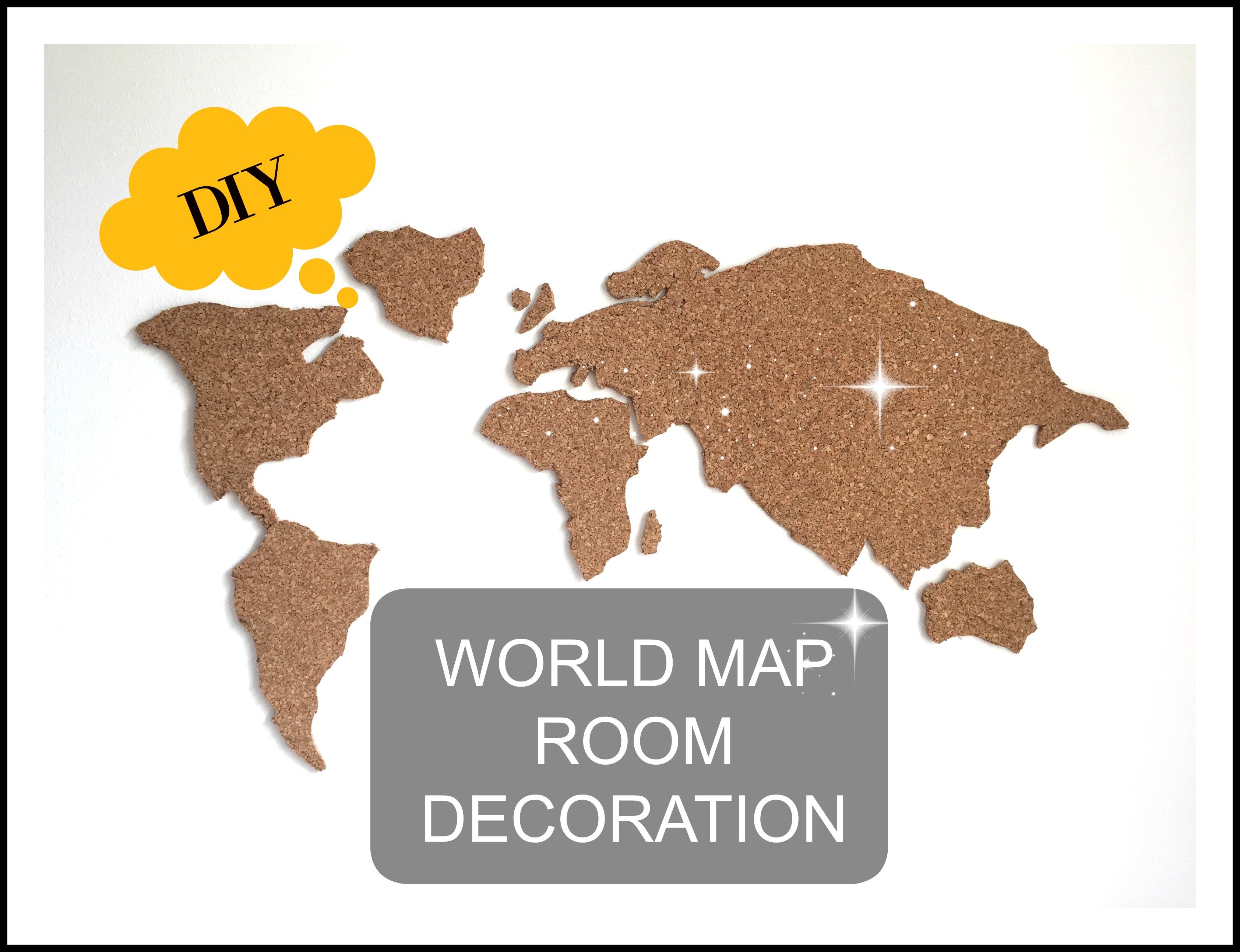 DIY WORLDMAP ROOM DECOR