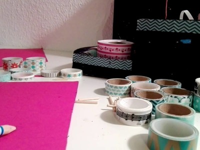 DIY  WASHI TAPE TAFEL AUFBEWAHRUNG