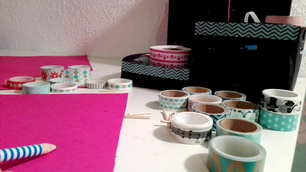 DIY  WASHI TAPE TAFEL AUFBEWAHRUNG