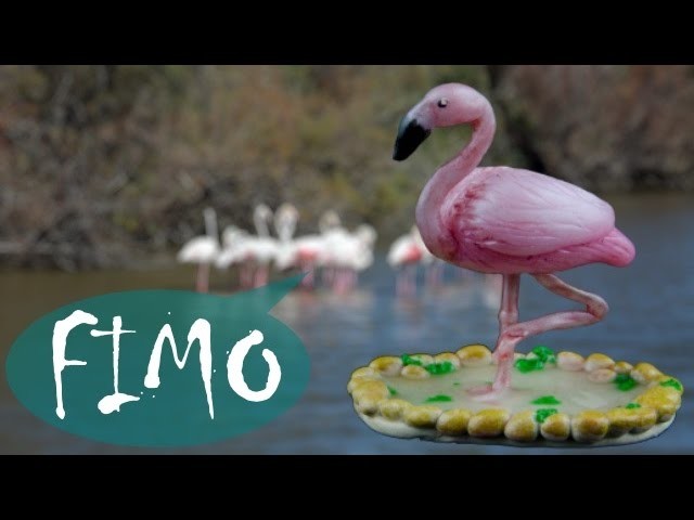 Flamingo ~ ABC ~ Polymerclay. Fimo. Tutorial